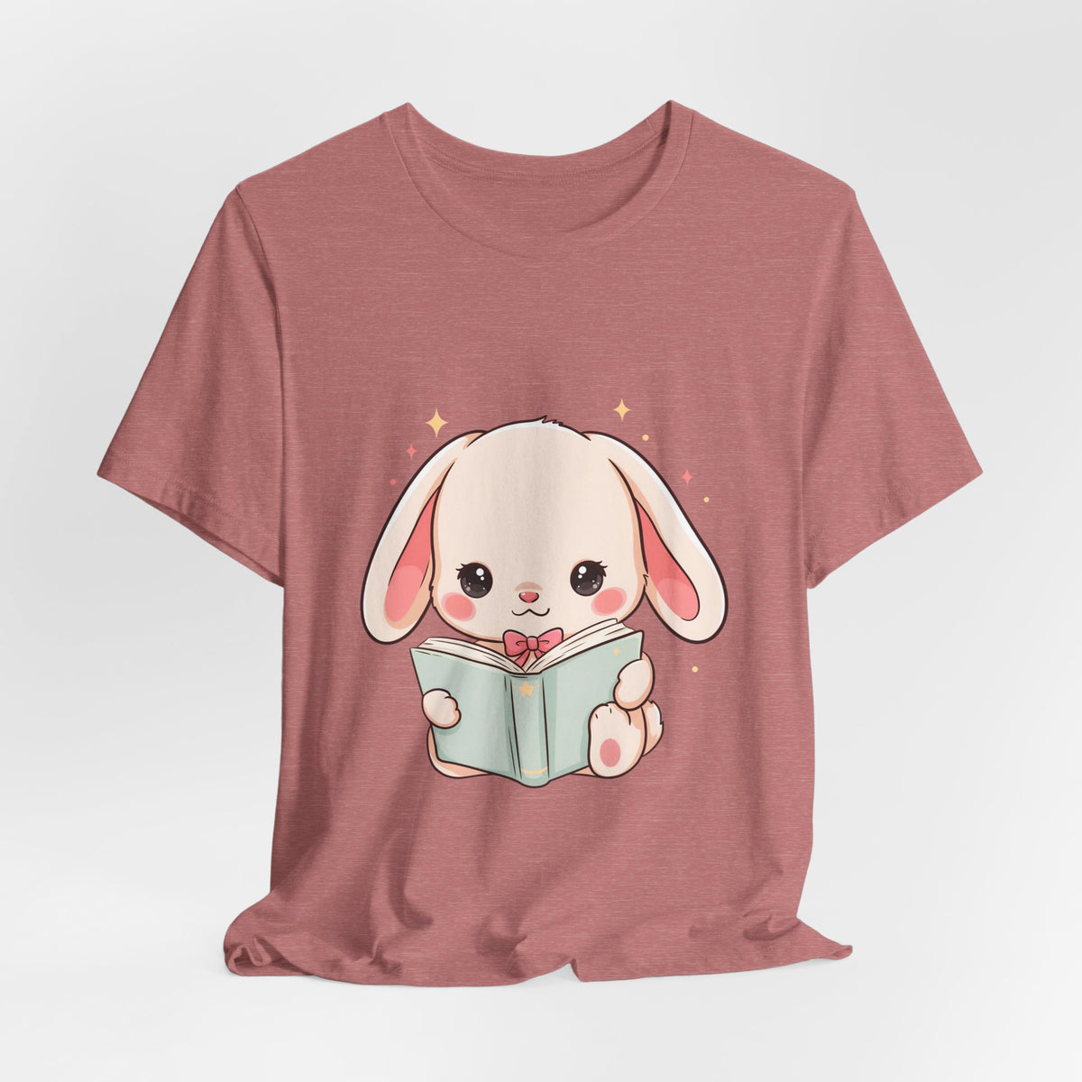 Book Lover Bunny T-Shirt – Cute Kawaii Reader Tee
