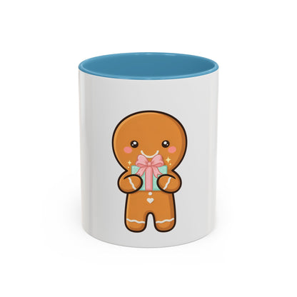 Gingerbread Coffee Mug, Cute Holiday Accent Mug