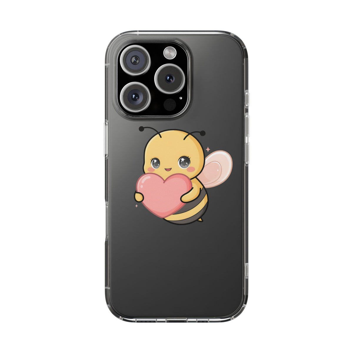 Kawaii Bee Clear Impact-Resistant Phone Case