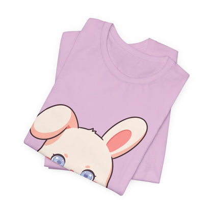 Kawaii Bunny Coffee T-Shirt: Cute Latte Lover Tee