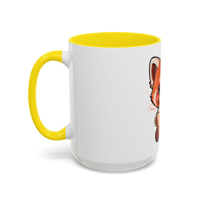 Red Panda Coffee Mug, Cute Latte Lover Accent Mug