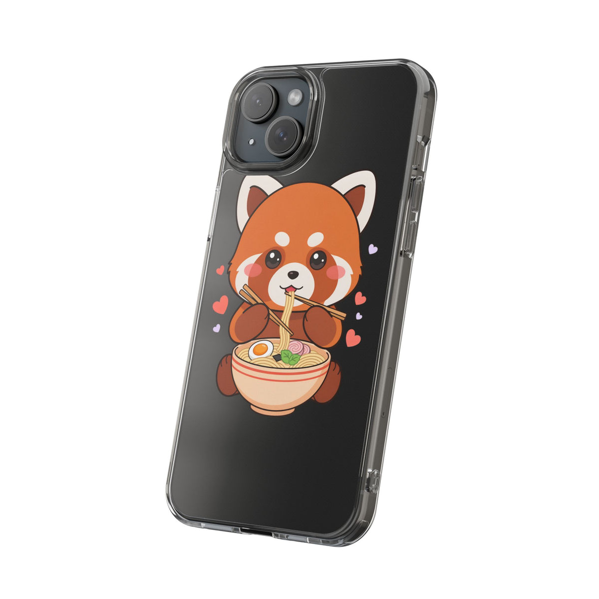 Red Panda Ramen Phone Case – Kawaii Food Lover Gift