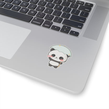 Kawaii Panda Umbrella Sticker for Cute Rainy Day Decor