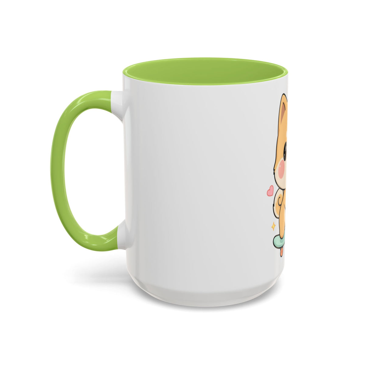Kawaii Shiba Inu Skateboard Mug, Cute Accent Coffee Mug