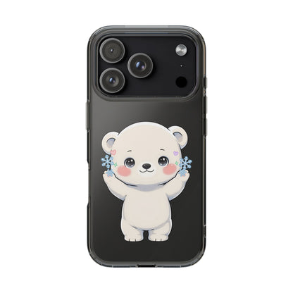 Kawaii Polar Bear Phone Case for a Cozy Winter Gift