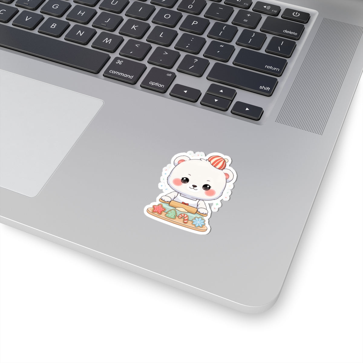 Christmas Baking Polar Bear Sticker for Holiday Cheer