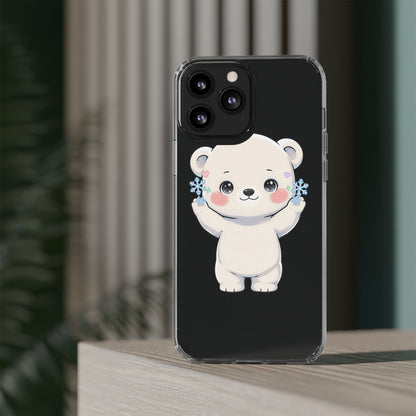 Kawaii Polar Bear Phone Case for a Cozy Winter Gift