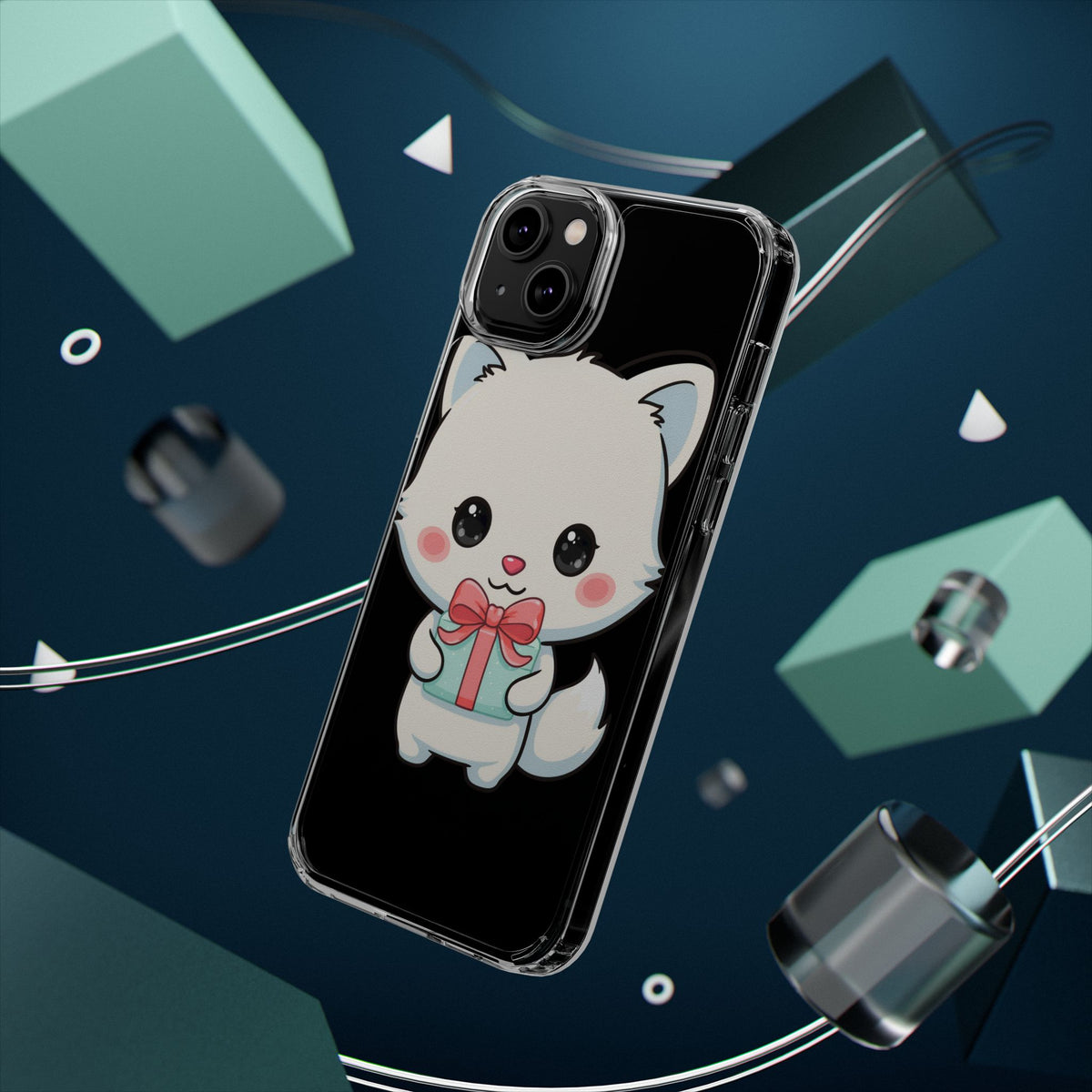 Kawaii Arctic Fox Phone Case with Gift