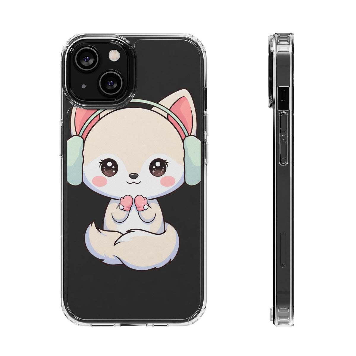 Kawaii Arctic Fox Phone Case – Cozy Winter Cutie