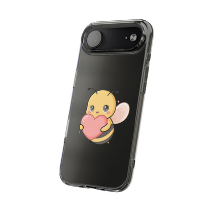 Kawaii Bee Clear Impact-Resistant Phone Case
