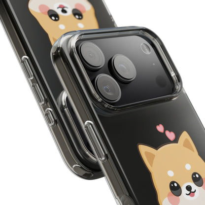 Kawaii Shiba Inu Phone Case, Cozy Valentine Gift