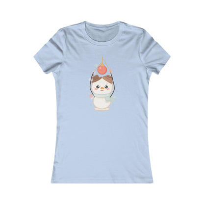 Kawaii Christmas Snowman Women's Favorite Tee