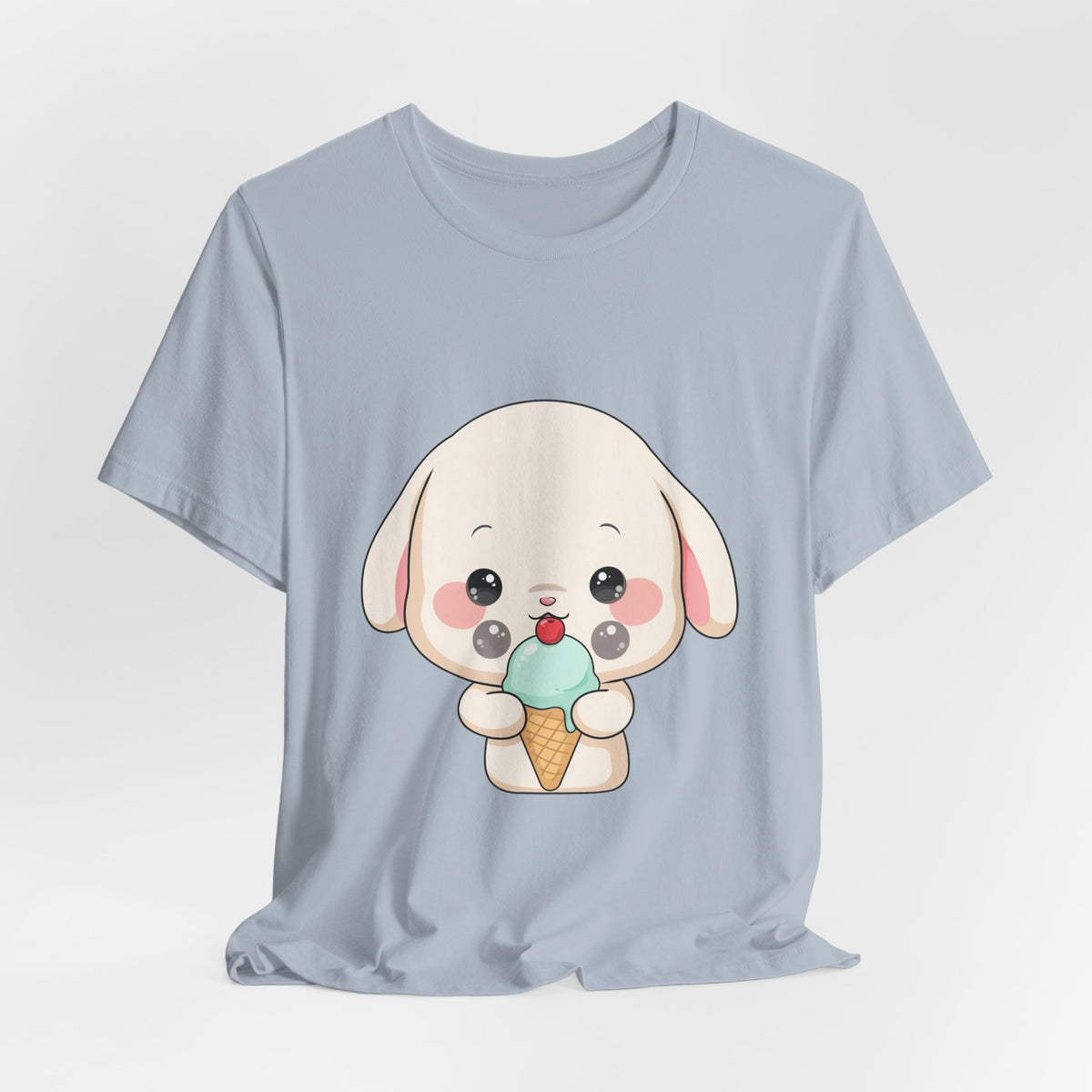 Kawaii Bunny Ice Cream Tee for Cute Style Lovers