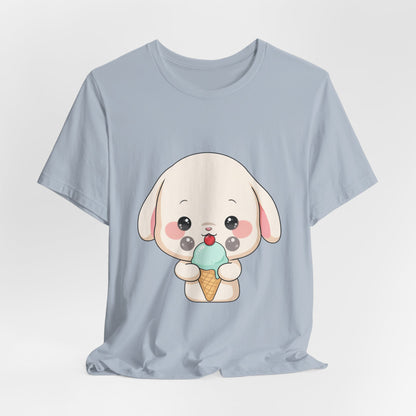 Kawaii Bunny Ice Cream Tee for Cute Style Lovers