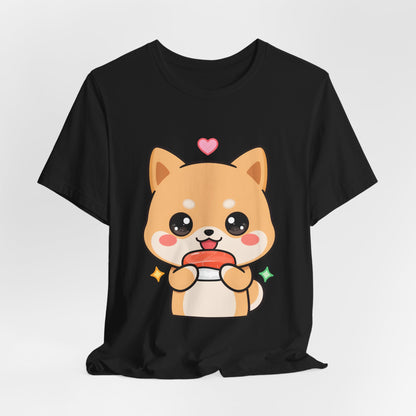 Kawaii Shiba Inu Sushi T-Shirt for Cute Food Lovers