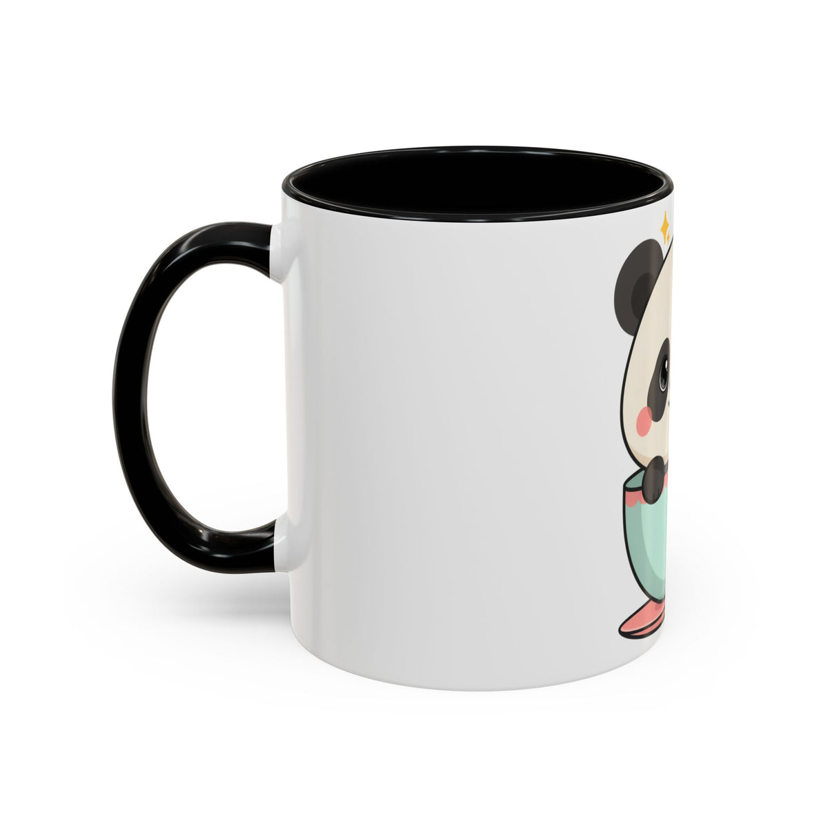 Kawaii Panda Accent Coffee Mug for Panda Lovers