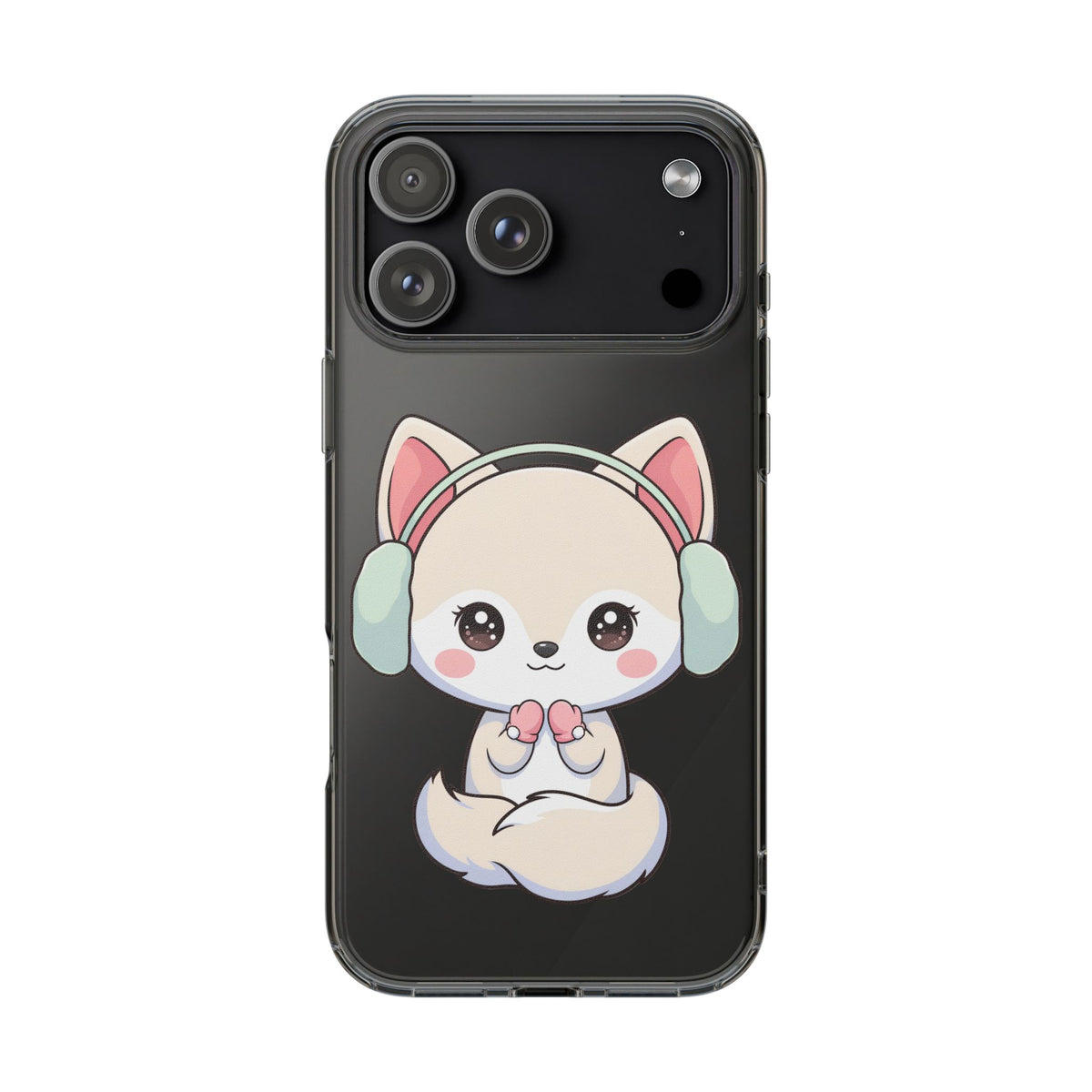 Kawaii Arctic Fox Phone Case – Cozy Winter Cutie