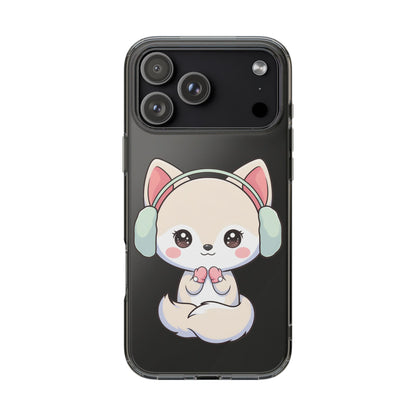 Kawaii Arctic Fox Phone Case – Cozy Winter Cutie