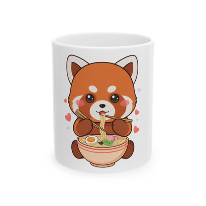 Cute Red Panda Ramen Mug for Cozy Breaks