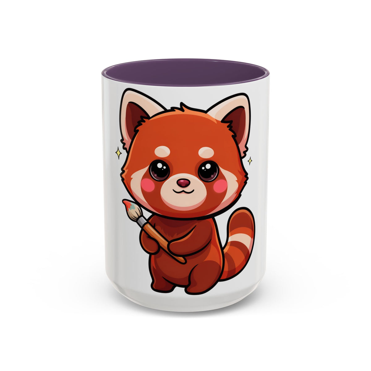 Kawaii Red Panda Accent Coffee Mug for Creative Days