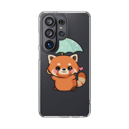 Kawaii Red Panda Clear Impact-Resistant Case