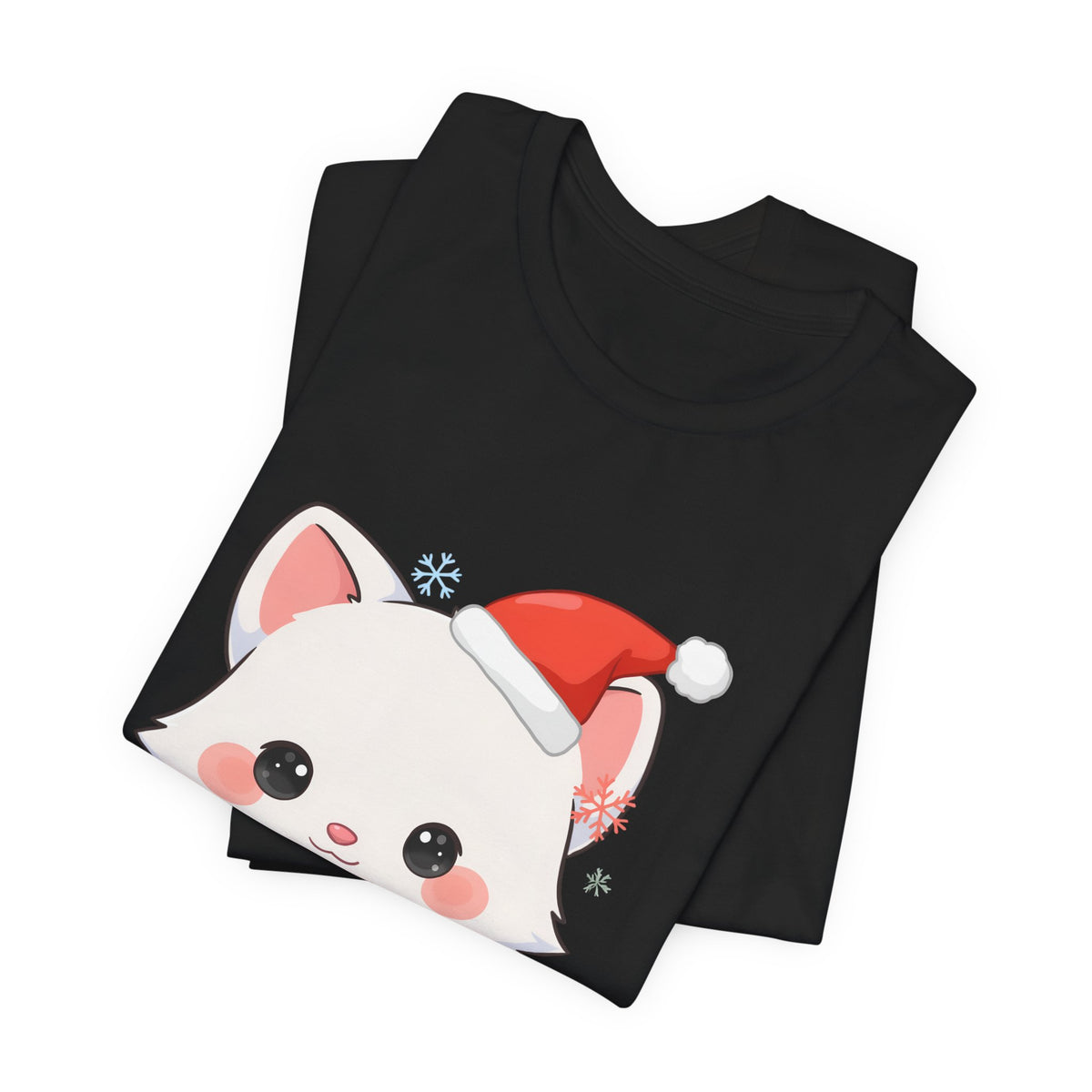 Christmas Arctic Fox T-Shirt for Cozy Holiday Readers