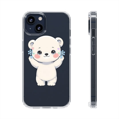 Kawaii Polar Bear Phone Case for a Cozy Winter Gift