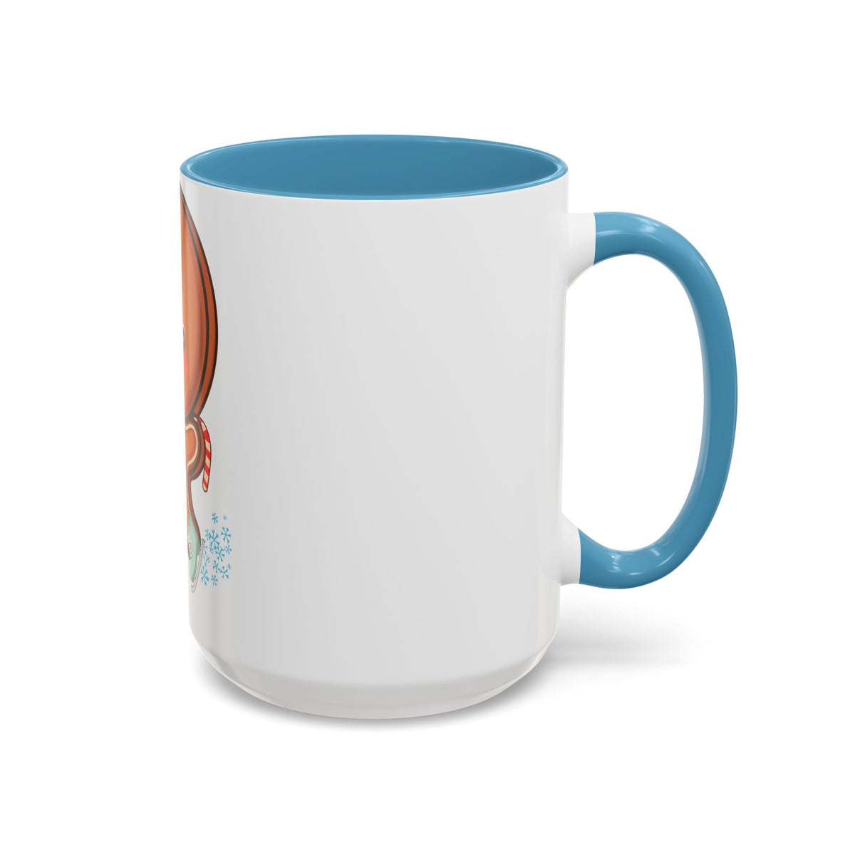 Gingerbread Man Ice Skating Accent Coffee Mug