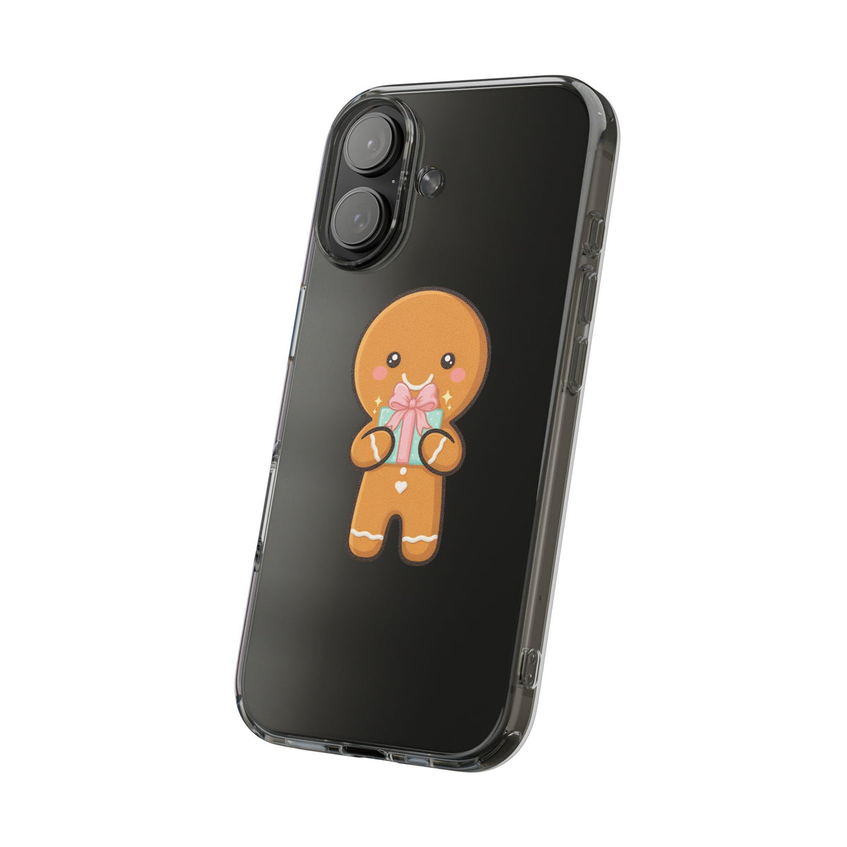 Gingerbread Man Phone Case, Cute Holiday Gift Design