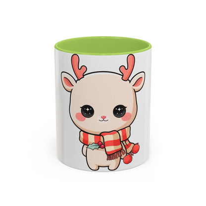 Kawaii Reindeer Christmas Mug for Holiday Fans