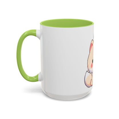 Kawaii Arctic Fox Christmas Mug – Cute Holiday Accent Mug