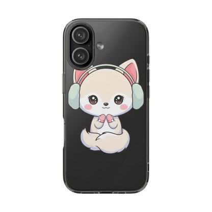 Kawaii Arctic Fox Phone Case – Cozy Winter Cutie