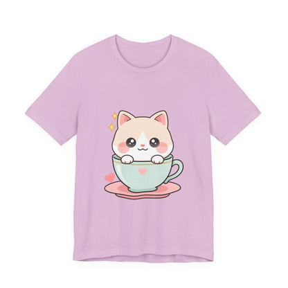Kawaii Cat T-Shirt for Cute Cat and Chibi Art Fans