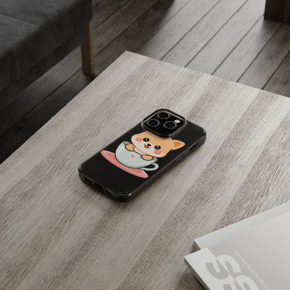 Kawaii Shiba Inu Phone Case – Cute Puppy in a Teacup