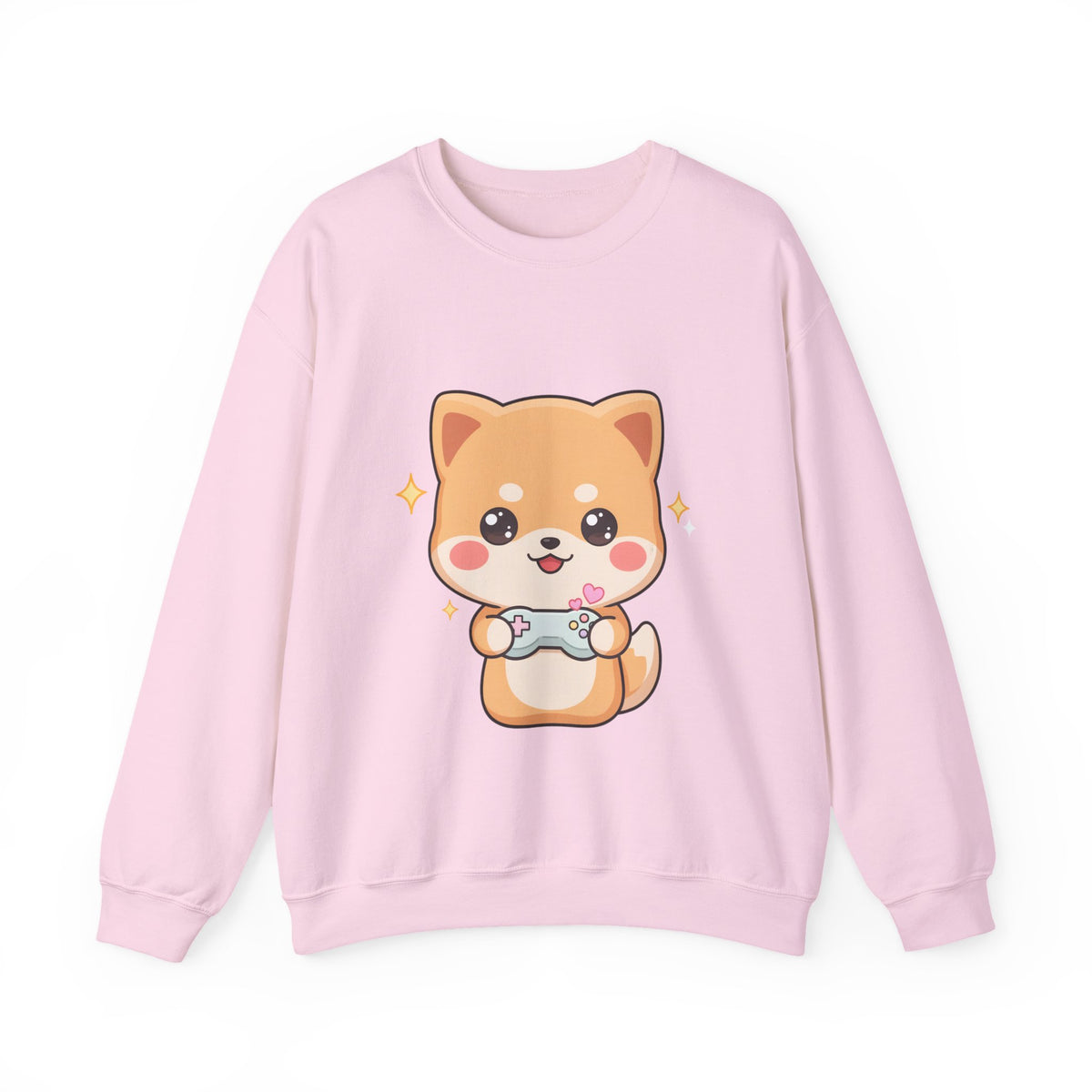 Kawaii Gamer Shiba Inu Sweatshirt for Cozy Gaming Days