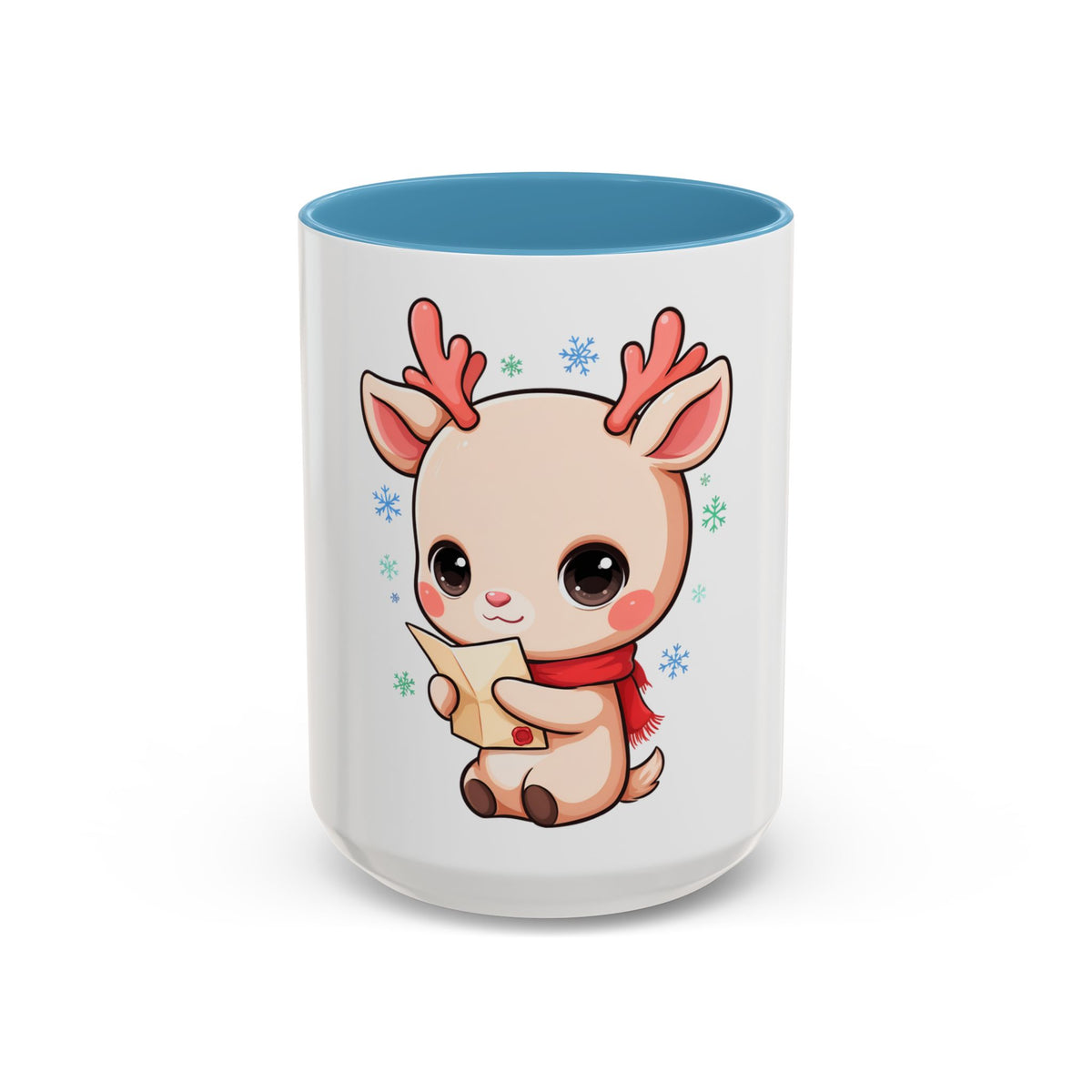 Christmas Reindeer Accent Coffee Mug for Cozy Holiday Mornings