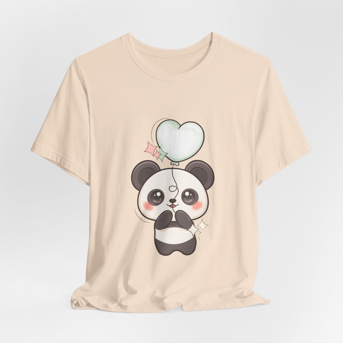 Kawaii Panda T-Shirt with Floating Balloon