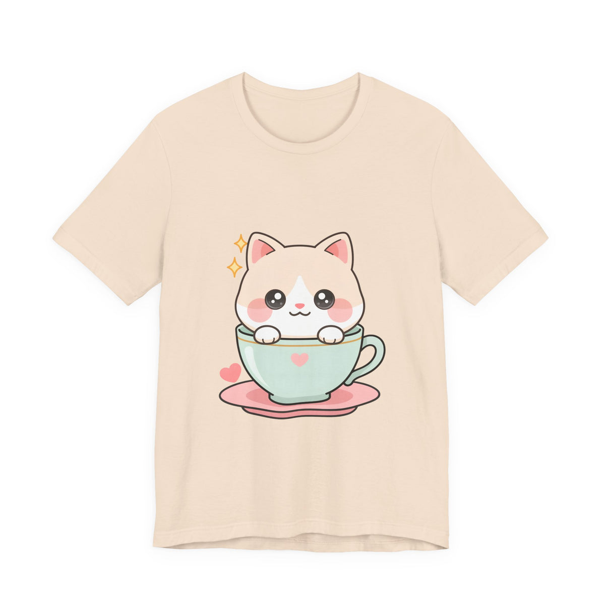 Kawaii Cat T-Shirt for Cute Cat and Chibi Art Fans