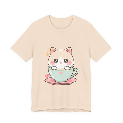 Kawaii Cat T-Shirt for Cute Cat and Chibi Art Fans