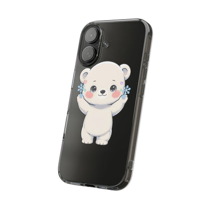 Kawaii Polar Bear Phone Case for a Cozy Winter Gift