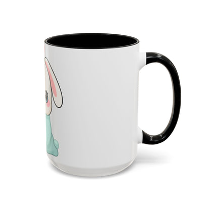Kawaii Bunny Accent Coffee Mug for Cozy Moments