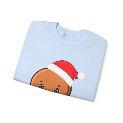 Christmas Gingerbread Sweatshirt, Cute Kawaii Holiday Crewneck