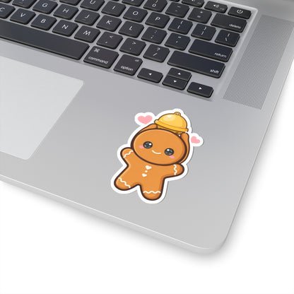 Christmas Gingerbread Sticker – Cute Kawaii Holiday Decor