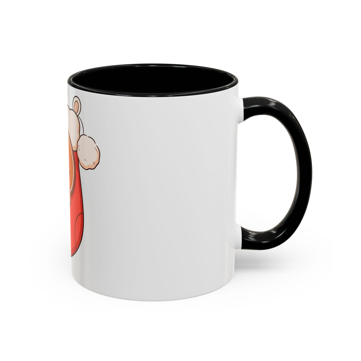 Christmas Gingerbread Mug: Sleepy Stocking Accent Coffee Mug