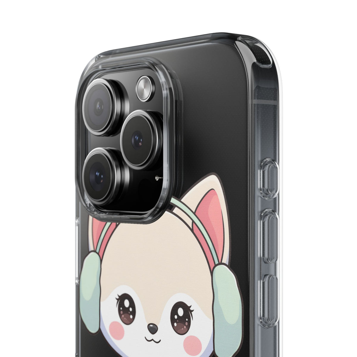 Kawaii Arctic Fox Phone Case – Cozy Winter Cutie