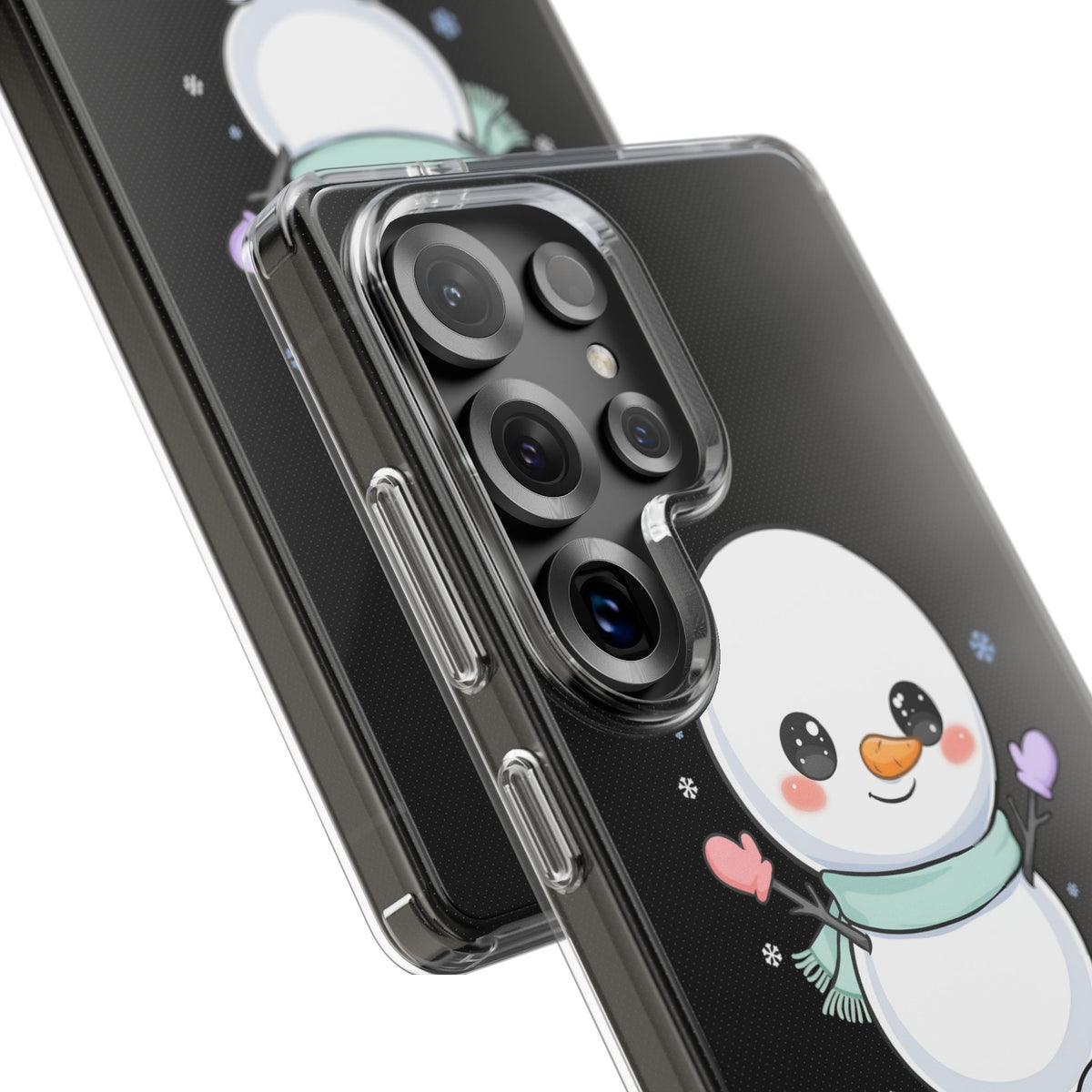 Kawaii Snowman Clear Impact-Resistant Case
