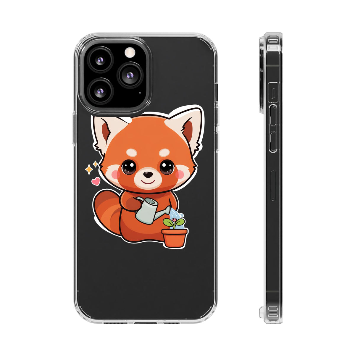 Red Panda Phone Case, Cute Plant Lover Gift