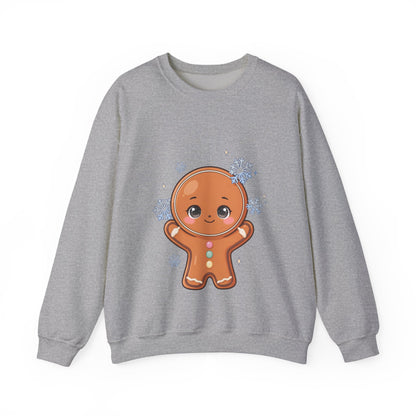 Kawaii Gingerbread Sweatshirt – Cute Winter Crewneck