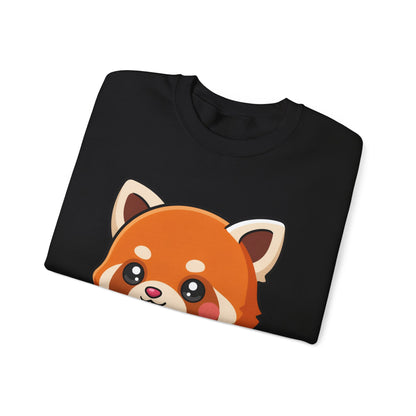 Kawaii Red Panda Skateboarding Sweatshirt, Cute Animal Gift
