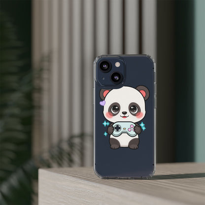 Gamer Panda Clear Impact-Resistant Phone Case